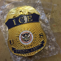 Replica police cop metal badge high quality US homeoland department ICE SPECIAL AGENT metal insignia badges - Badgecollection
