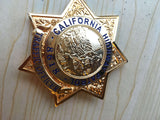 perfect Replica police cop metal badge high quality California highway patrol traffic officer / officer / wallet REPLICA metal badge - Badgecollection