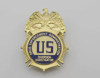 DEA Drug Enforcement Administration DIVISION Investigator metal cosplay badge - Badgecollection