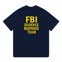 US Team FBI Identification Suit Skateboard Short Sleeve T-shirt Cotton Loose Large Size Crewneck T-shirt Young Half Sleeve Male Tide - Badgecollection