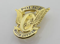 CHP MOTOR OFFICER cap badge, helmet badge - Badgecollection