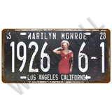 Route 66 Car Bus Number License Plate Wall Art FBI Plaque Metal Vintage Warning Car Number Metal Sign Bar Decor Metalen Borden - Badgecollection