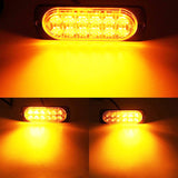 2pcs Led Strobe Warning Light Cheap Strobe Grille Flashing Lightbar Truck Car Beacon Lamp Amber Traffic Light 12V 24V Car Light - Badgecollection