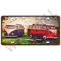 Route 66 Car Bus Number License Plate Wall Art FBI Plaque Metal Vintage Warning Car Number Metal Sign Bar Decor Metalen Borden - Badgecollection