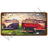 Route 66 Car Bus Number License Plate Wall Art FBI Plaque Metal Vintage Warning Car Number Metal Sign Bar Decor Metalen Borden - Badgecollection