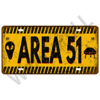 Route 66 Car Bus Number License Plate Wall Art FBI Plaque Metal Vintage Warning Car Number Metal Sign Bar Decor Metalen Borden - Badgecollection