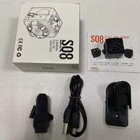SQ8 SQ 8 Smart 1080p HD Small Secret Micro Mini Camera Video Cam Night Vision Wireless Body DVR DV Tiny Minicamera Microchamber - Badgecollection