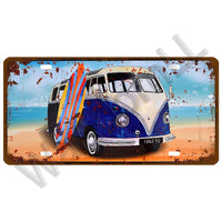 Route 66 Car Bus Number License Plate Wall Art FBI Plaque Metal Vintage Warning Car Number Metal Sign Bar Decor Metalen Borden - Badgecollection