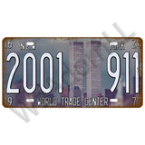Route 66 Car Bus Number License Plate Wall Art FBI Plaque Metal Vintage Warning Car Number Metal Sign Bar Decor Metalen Borden - Badgecollection
