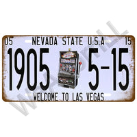 Route 66 Car Bus Number License Plate Wall Art FBI Plaque Metal Vintage Warning Car Number Metal Sign Bar Decor Metalen Borden - Badgecollection