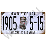Route 66 Car Bus Number License Plate Wall Art FBI Plaque Metal Vintage Warning Car Number Metal Sign Bar Decor Metalen Borden - Badgecollection