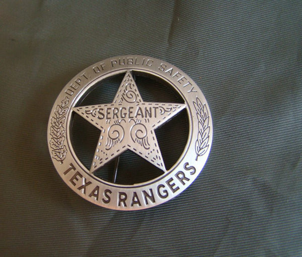 The American TEXAS Rangers sergeant public safety pure copper metal insignia souvenir badge - Badgecollection