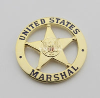 American investigation small badge justice of department//SECRET SERVICE/MARSHAL PIN  free international shipping - Badgecollection