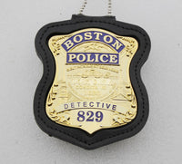 Boston Police Department metal Badge detective\police officer free shipping gold - Badgecollection