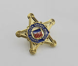 American investigation small badge justice of department//SECRET SERVICE/MARSHAL PIN  free international shipping - Badgecollection