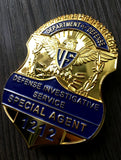 department of defense special agent metal Badge plus free international shipping - Badgecollection