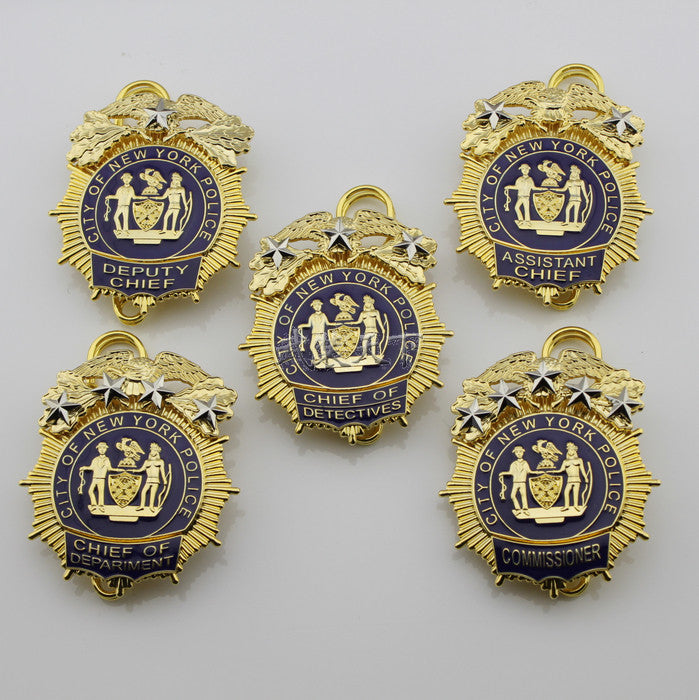 New York police department NYPD police chief of department metal –  Badgecollection