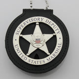 Replica police metal united States marshal  sliver/gold insignia - Badgecollection