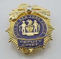 New York police department NYPD police chief of department Replica metal insignia badges collection - Badgecollection