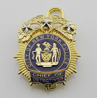 New York police department NYPD police chief of department Replica metal insignia badges collection - Badgecollection