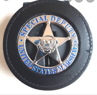 Replica police metal united States marshal  sliver/gold insignia - Badgecollection