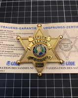 DEPUTY SHERIFF B.BEAN BYRD STATE OF WASHINGTON from Gode with certificate - Badgecollection
