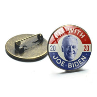 SONGDA New Biden 2020 Brooch Collar Pin Joe Biden Bernie Sanders Badges President Election Supporters Metal Pins Button Jewelry - Badgecollection