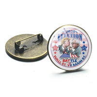SONGDA New Biden 2020 Brooch Collar Pin Joe Biden Bernie Sanders Badges President Election Supporters Metal Pins Button Jewelry - Badgecollection