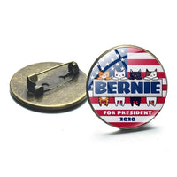SONGDA New Biden 2020 Brooch Collar Pin Joe Biden Bernie Sanders Badges President Election Supporters Metal Pins Button Jewelry - Badgecollection
