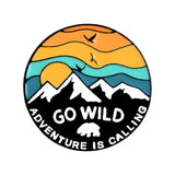 Outdoors Mountain Starry Night Enamel Pin Custom Wild Camping Hiking Brooches Bag Clothes Lapel Pin Adventure Badge Jewelry Gift - Badgecollection