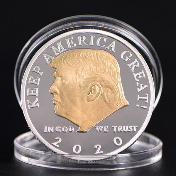 2020 Donald J. Trump President Of The United States Commemorative Badge Embossed Plating Souvenir Coin Collection New Year Gift - Badgecollection