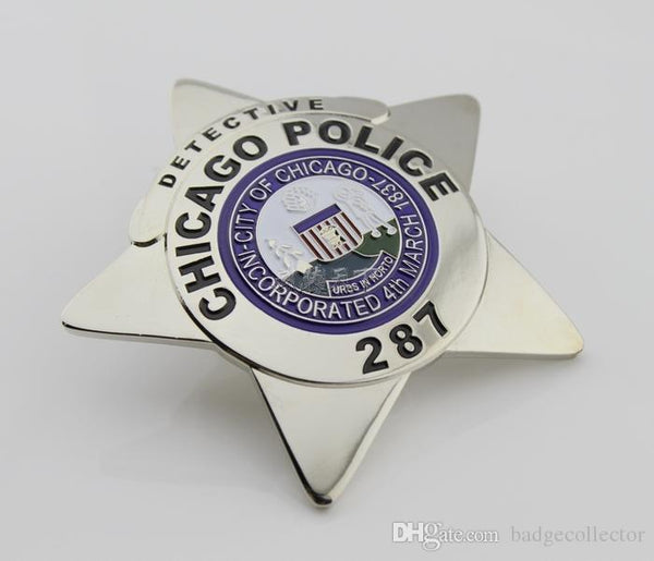 Chicago Police Department detective Badge All Metal Sign With Your