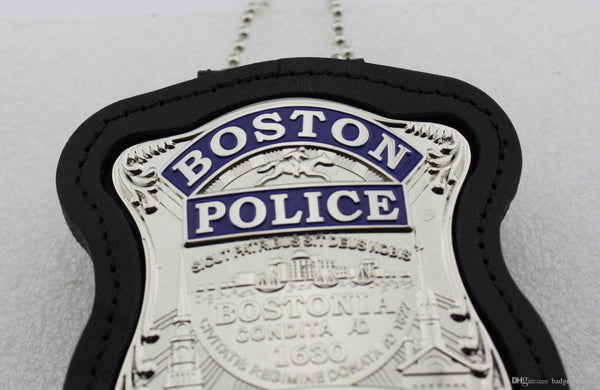 Boston Police Department metal Badge detective\police officer free shipping - Badgecollection